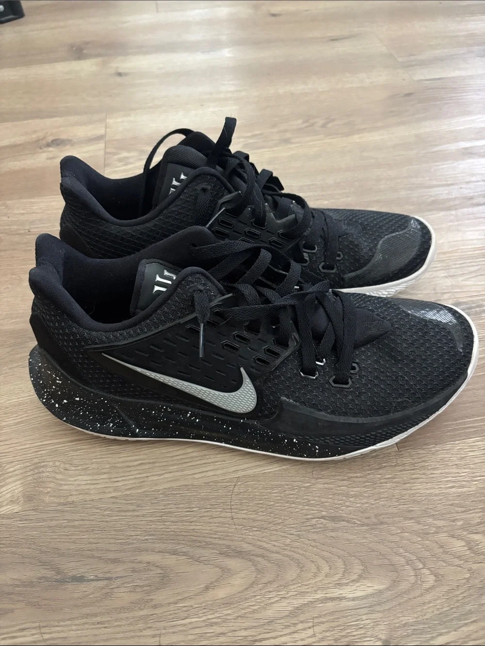 Nike Black and White Athletic Basketball Shoes